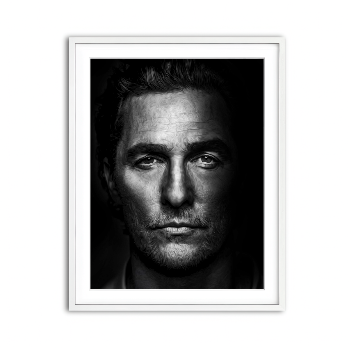 Framed Print 3x4 White