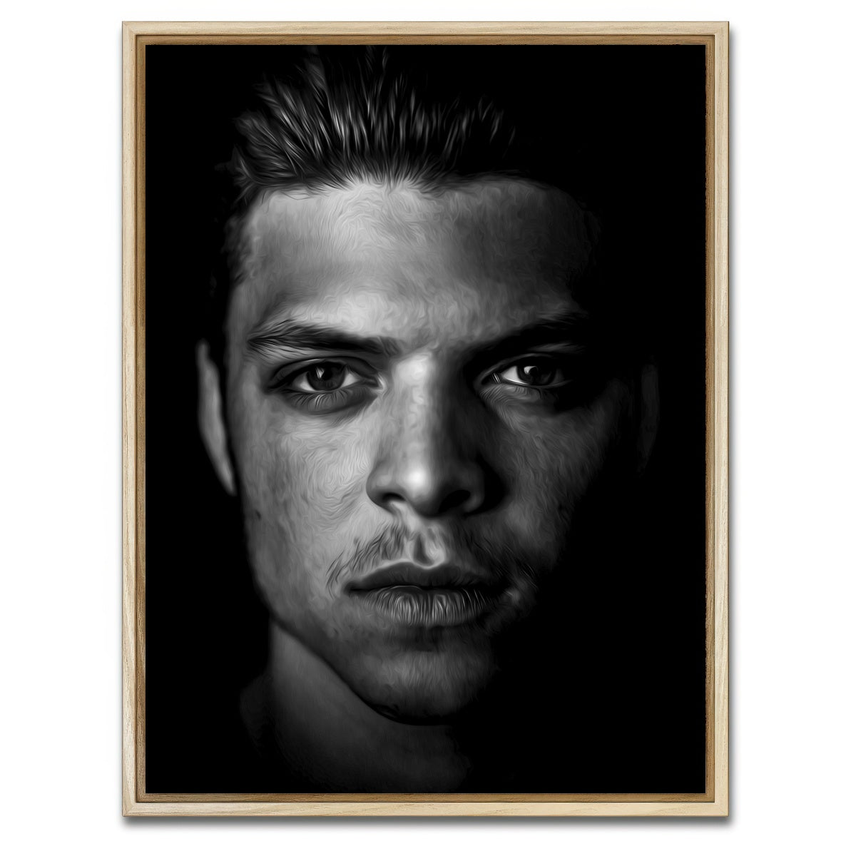 AUTO-MOCKUP WHITE | Portrait vikings 2 | 1 Piece | Natural Framed Canvas | group=3x4