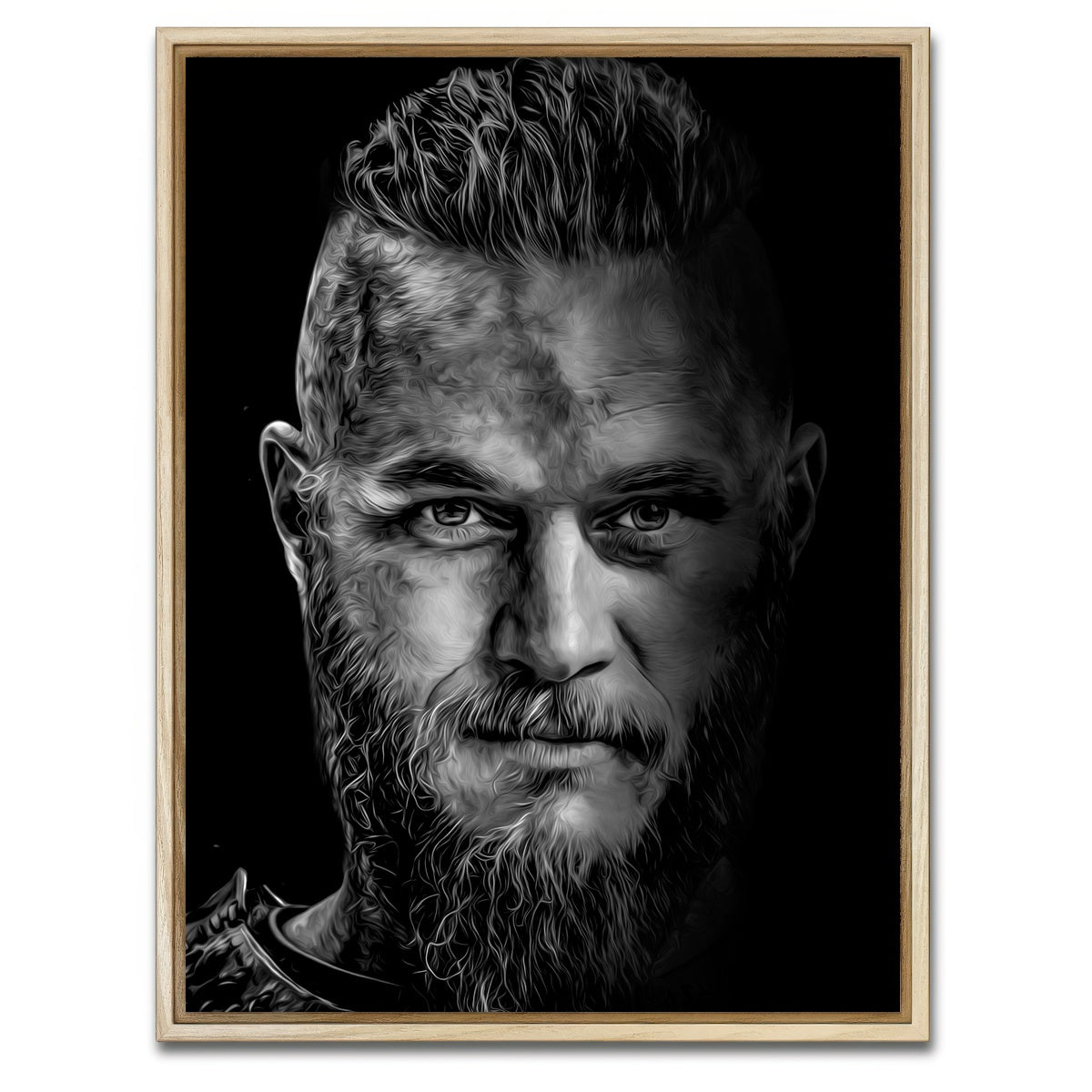 AUTO-MOCKUP WHITE | Portrait vikings | 1 Piece | Natural Framed Canvas | group=3x4