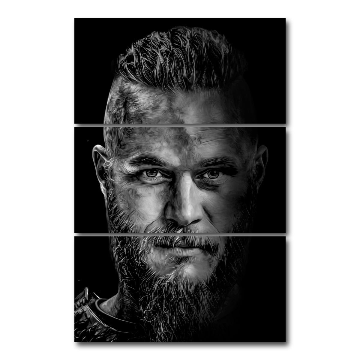 AUTO-MOCKUP WHITE | Portrait vikings | 3 Piece | Gallery Wrap Canvas | group=12x24_stacked