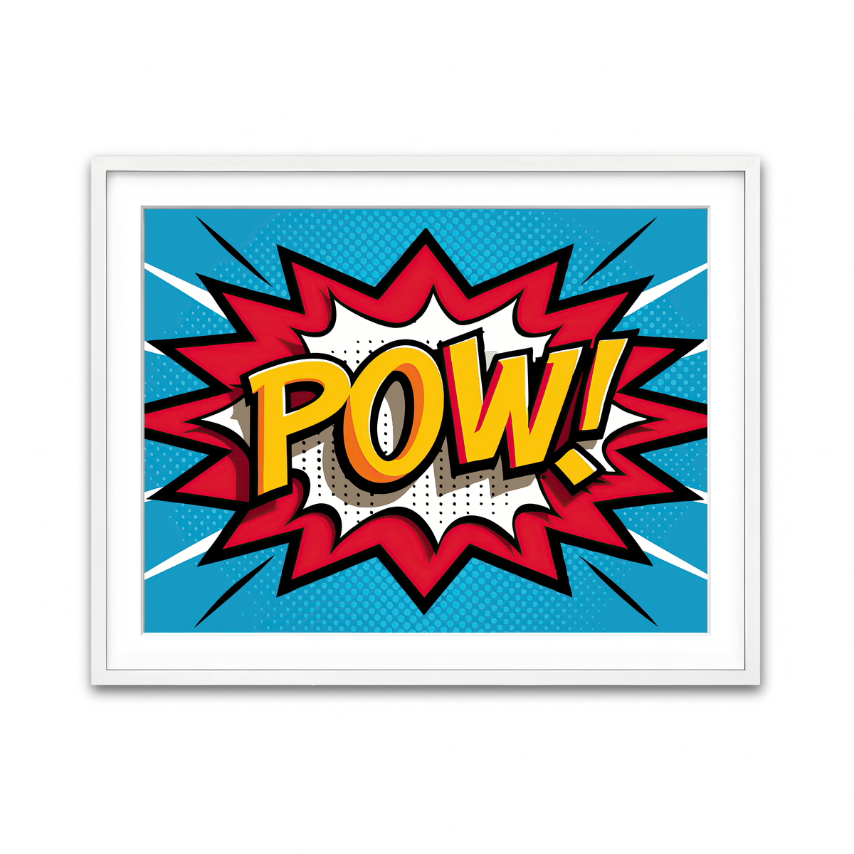 Framed Print 4x3 White