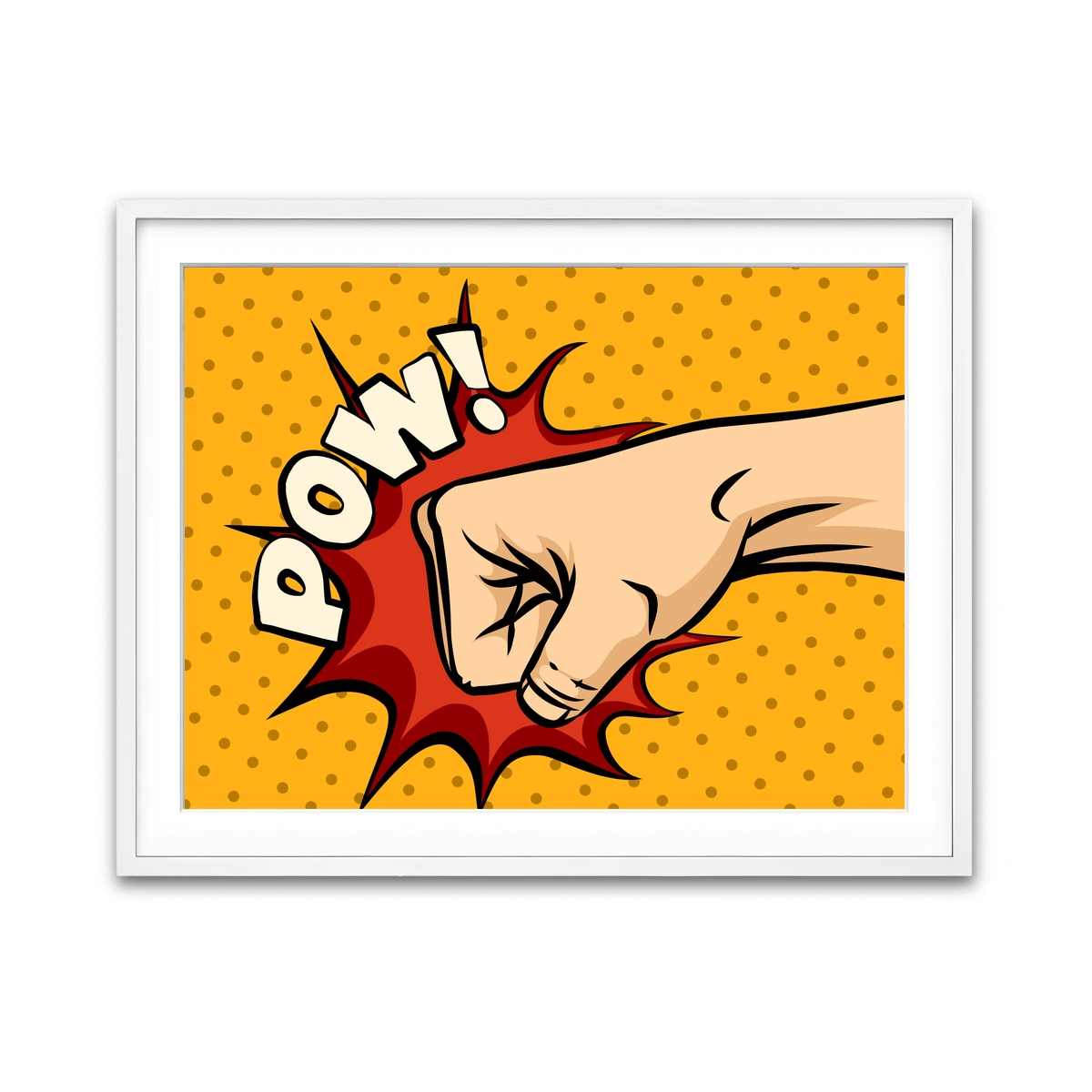 Framed Print 4x3 White