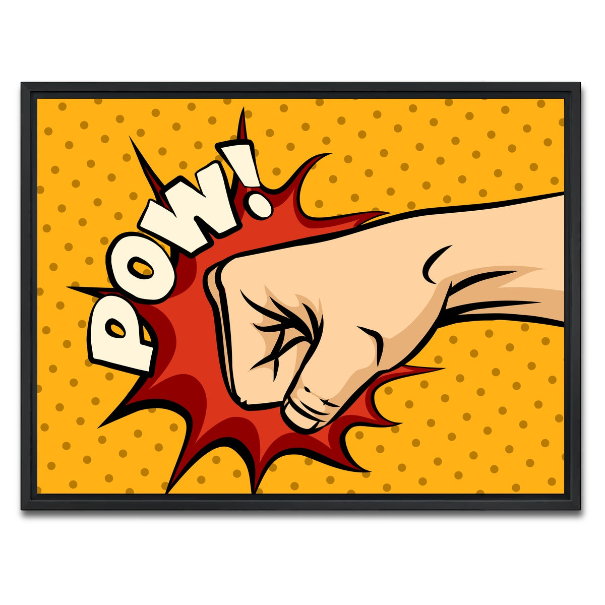 AUTO-MOCKUP WHITE | Pow | 1 Piece | Black Framed Canvas | group=4x3