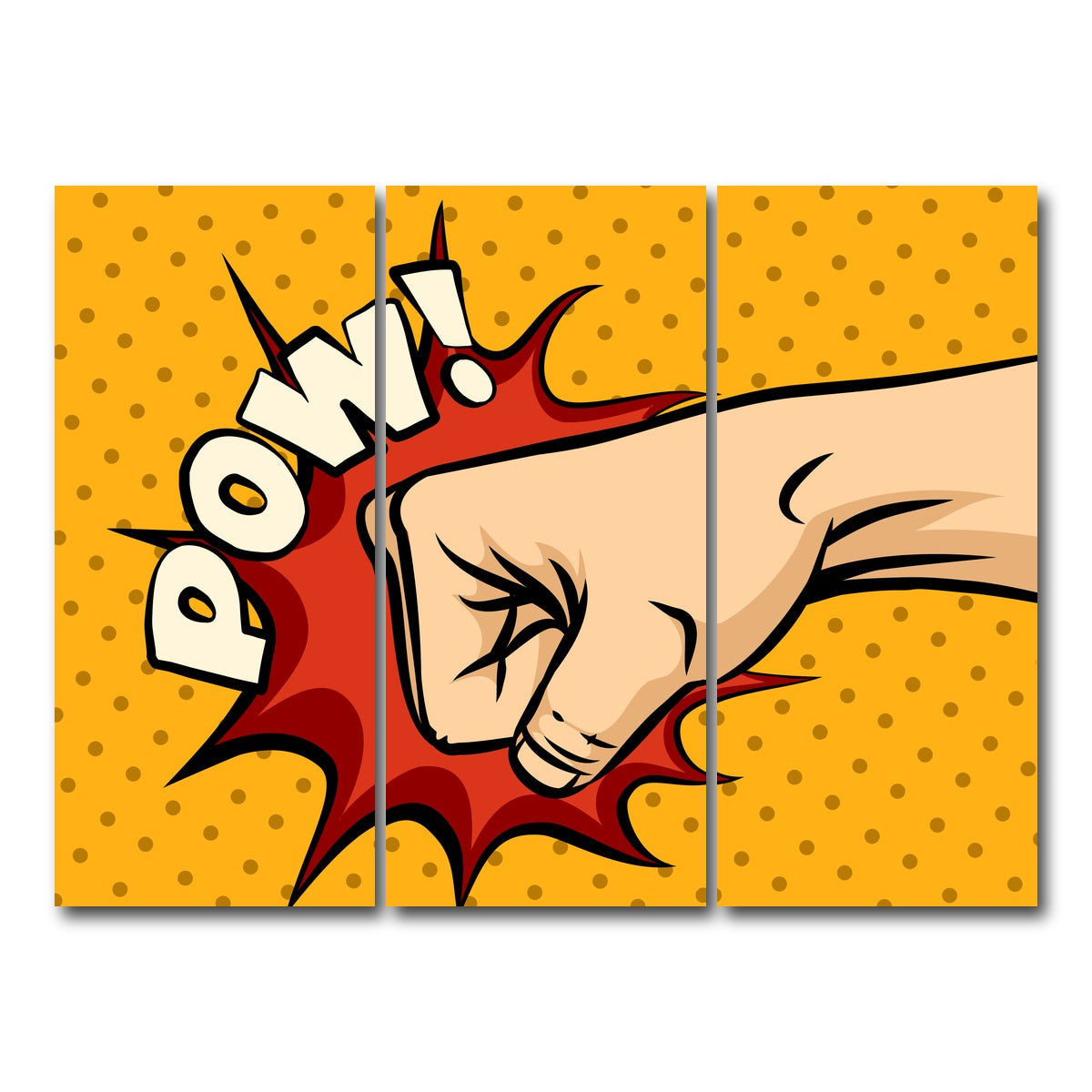 AUTO-MOCKUP WHITE | Pow | 3 Piece | Gallery Wrap Canvas | group=8x18