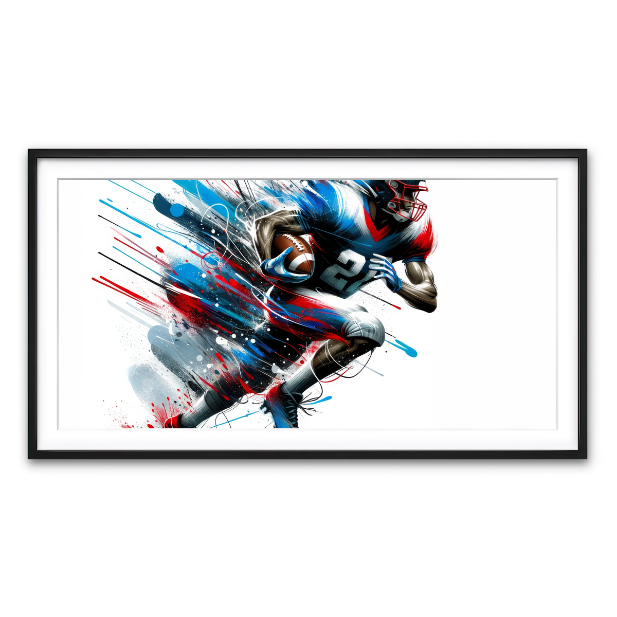 Framed Print 2x1 Black