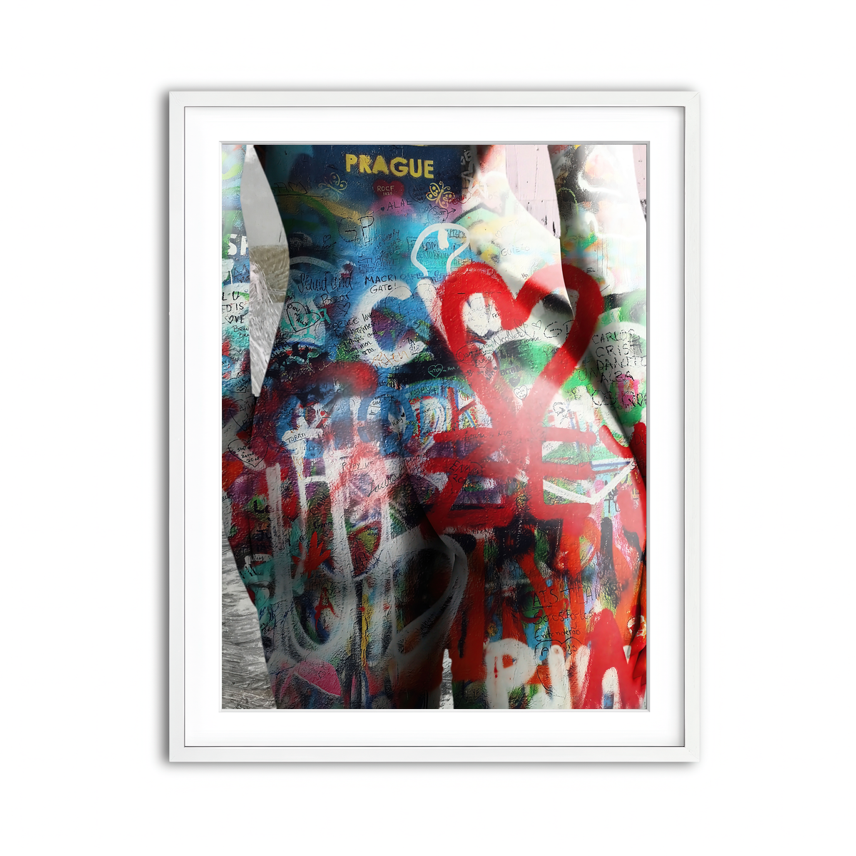 Framed Print 3x4 White