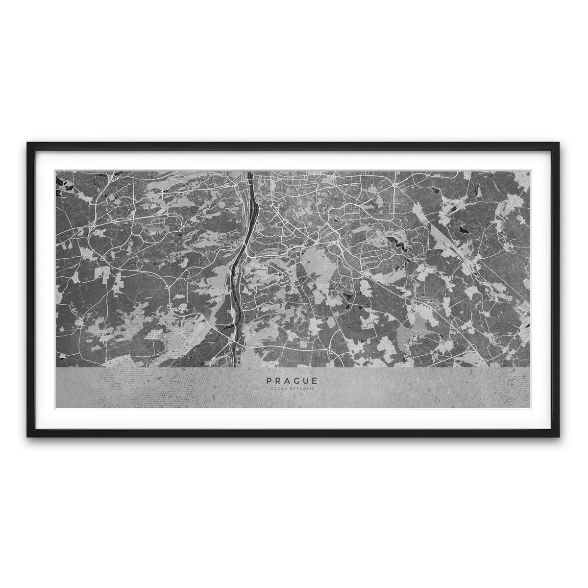 Framed Print 2x1 Black