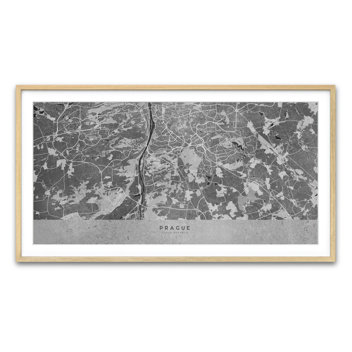 Framed Print 2x1 Natural