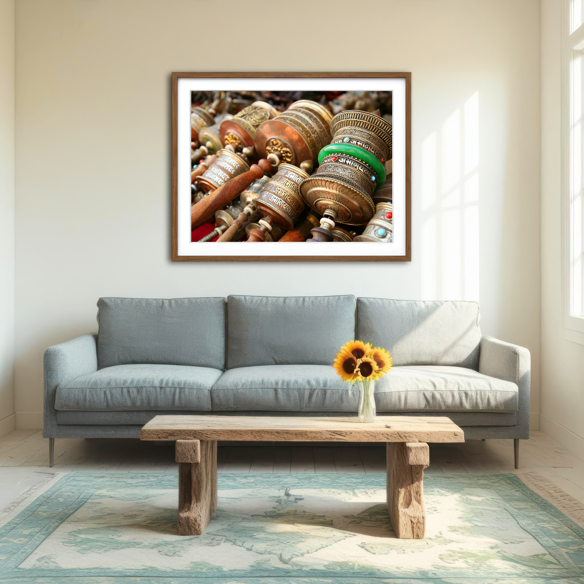 AUTO-MOCKUP ROOM | Prayer Wheels Wall Art