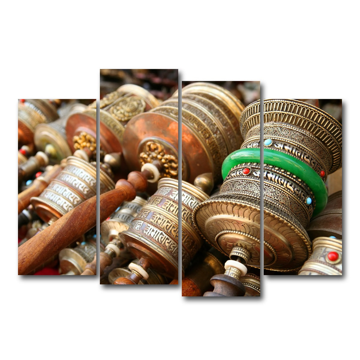 AUTO-MOCKUP WHITE | Prayer Wheels | 4 Piece | Gallery Wrap Canvas | group=4_normal