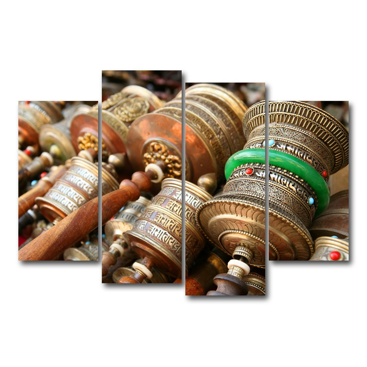 AUTO-MOCKUP WHITE | Prayer Wheels | 4 Piece | Gallery Wrap Canvas | group=4_short