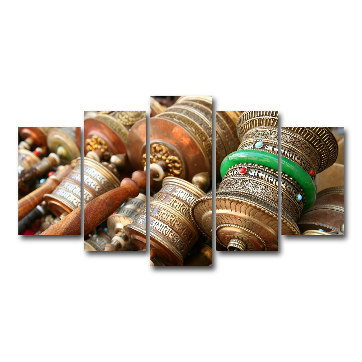 AUTO-MOCKUP WHITE | Prayer Wheels | 5 Piece | Gallery Wrap Canvas | group=5_normal