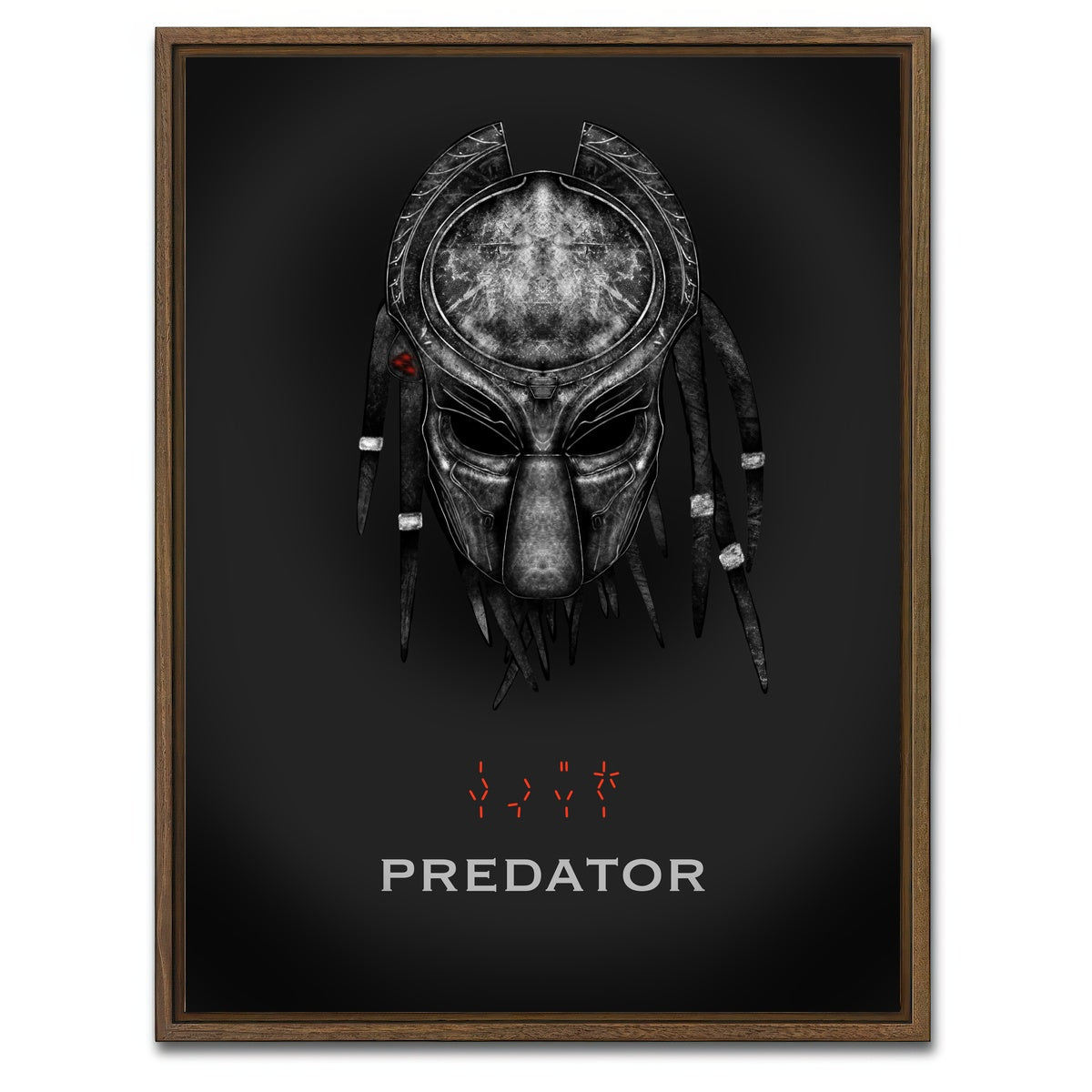 AUTO-MOCKUP WHITE | Predator 3 | 1 Piece | Walnut Framed Canvas | group=3x4