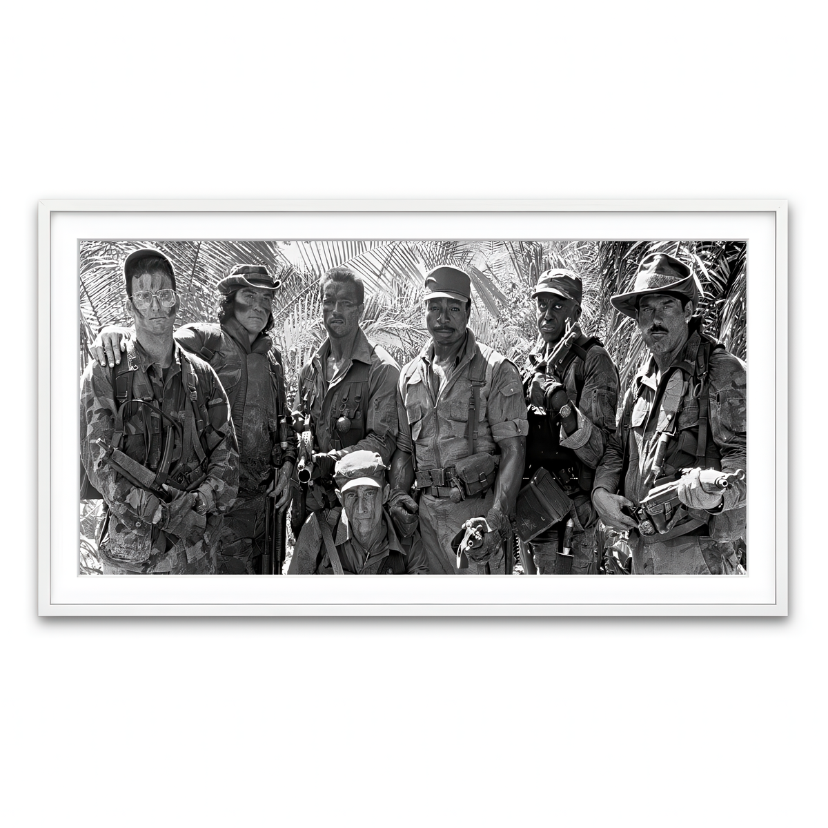 Framed Print 2x1 White