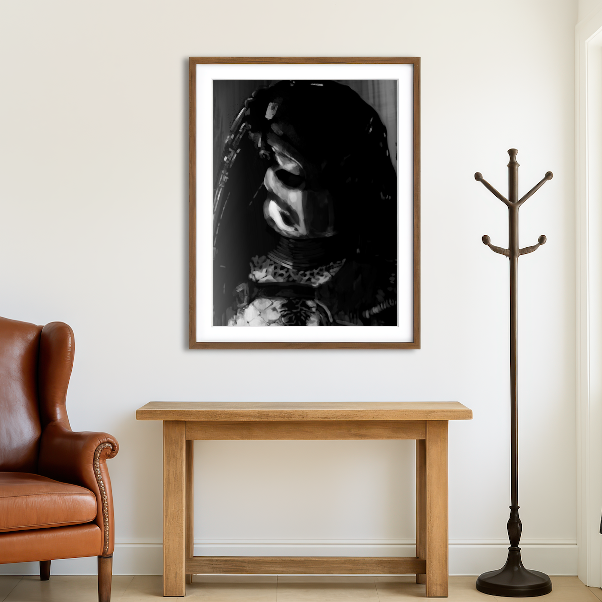 AUTO-MOCKUP ROOM | Predator Noir Wall Art