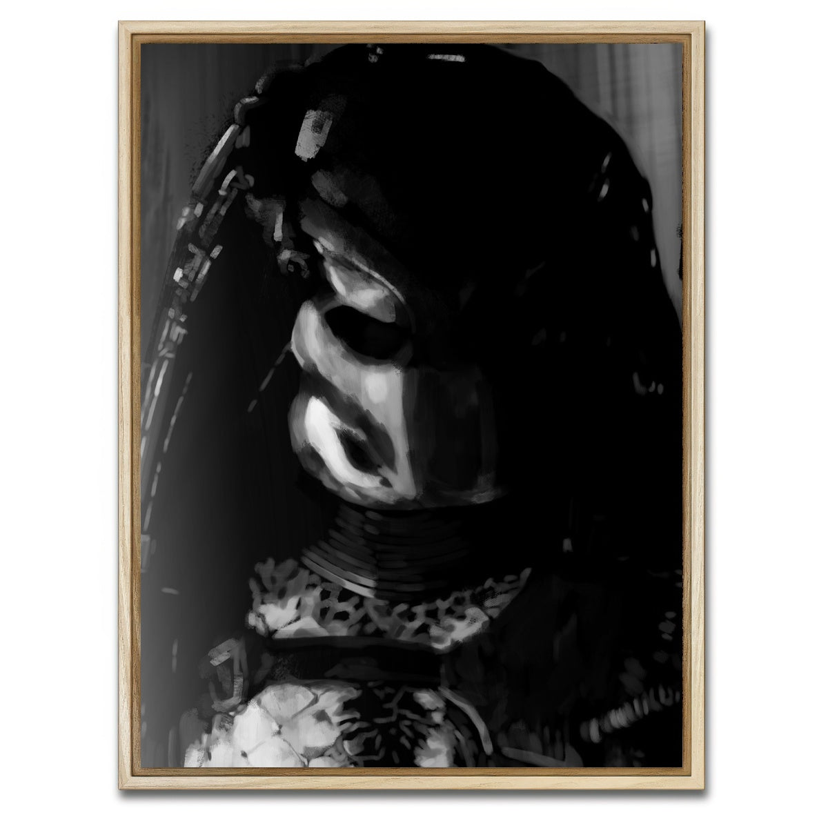 AUTO-MOCKUP WHITE | Predator Noir | 1 Piece | Natural Framed Canvas | group=3x4