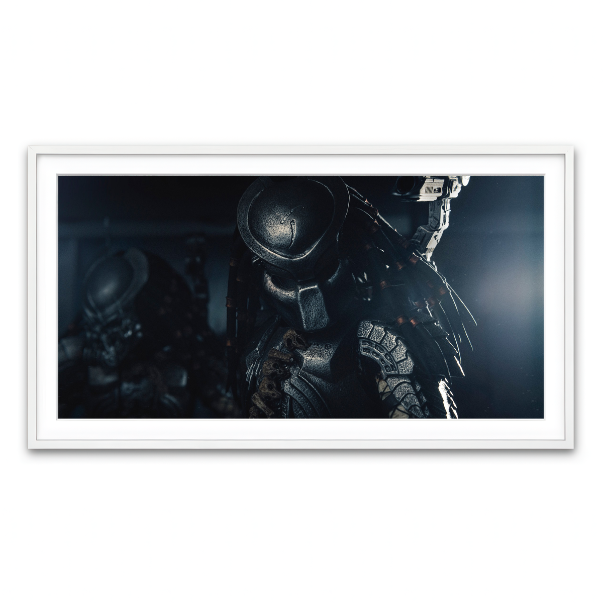 Framed Print 2x1 White