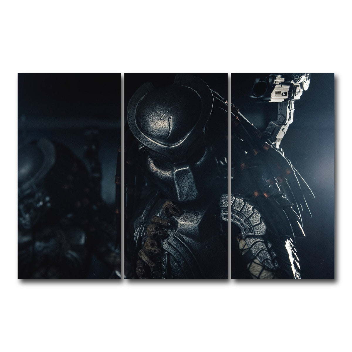 AUTO-MOCKUP WHITE | Predator in the Shadows | 3 Piece | Gallery Wrap Canvas | group=12x24