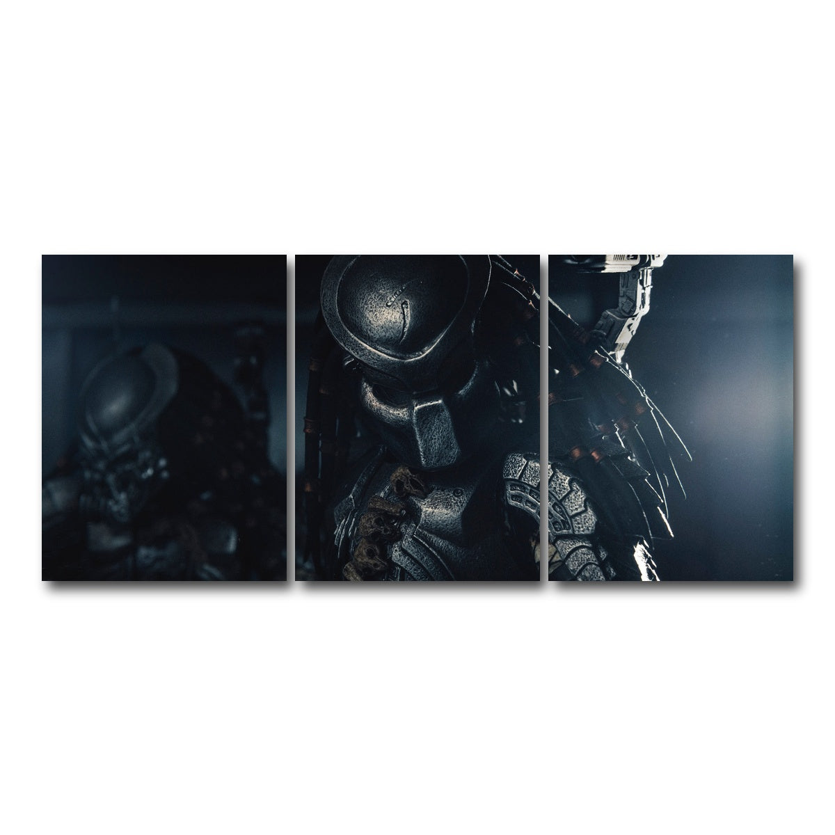 AUTO-MOCKUP WHITE | Predator in the Shadows | 3 Piece | Gallery Wrap Canvas | group=18x24