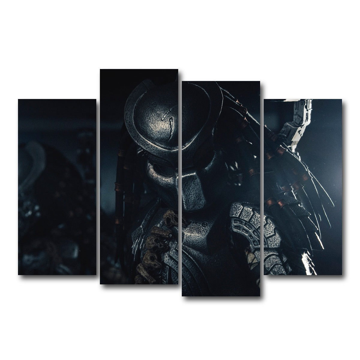 AUTO-MOCKUP WHITE | Predator in the Shadows | 4 Piece | Gallery Wrap Canvas | group=4_normal