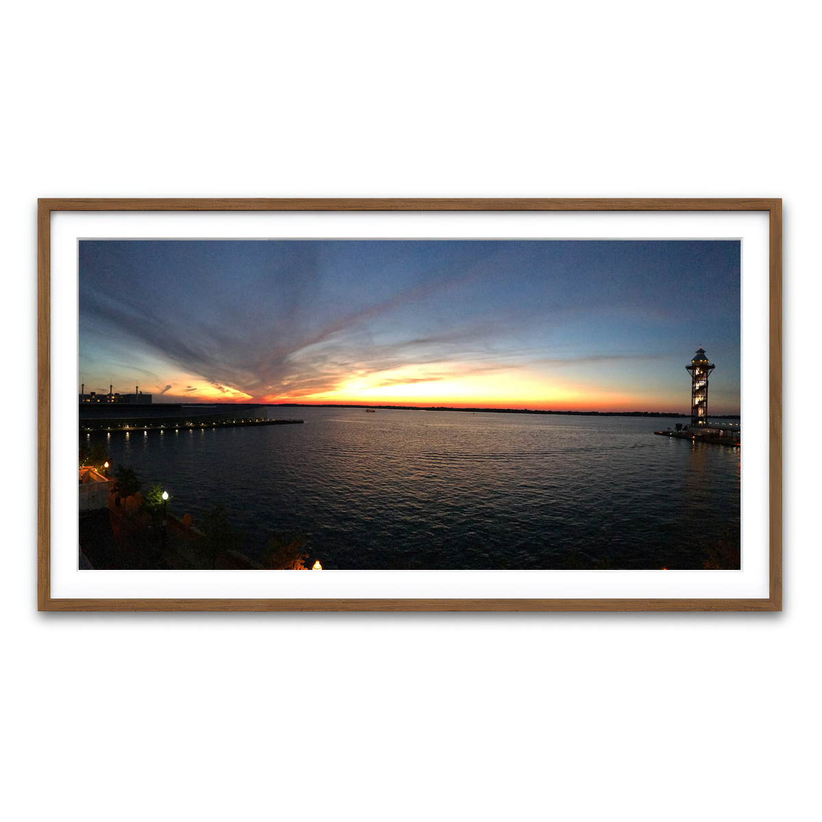 Framed Print 2x1 Walnut