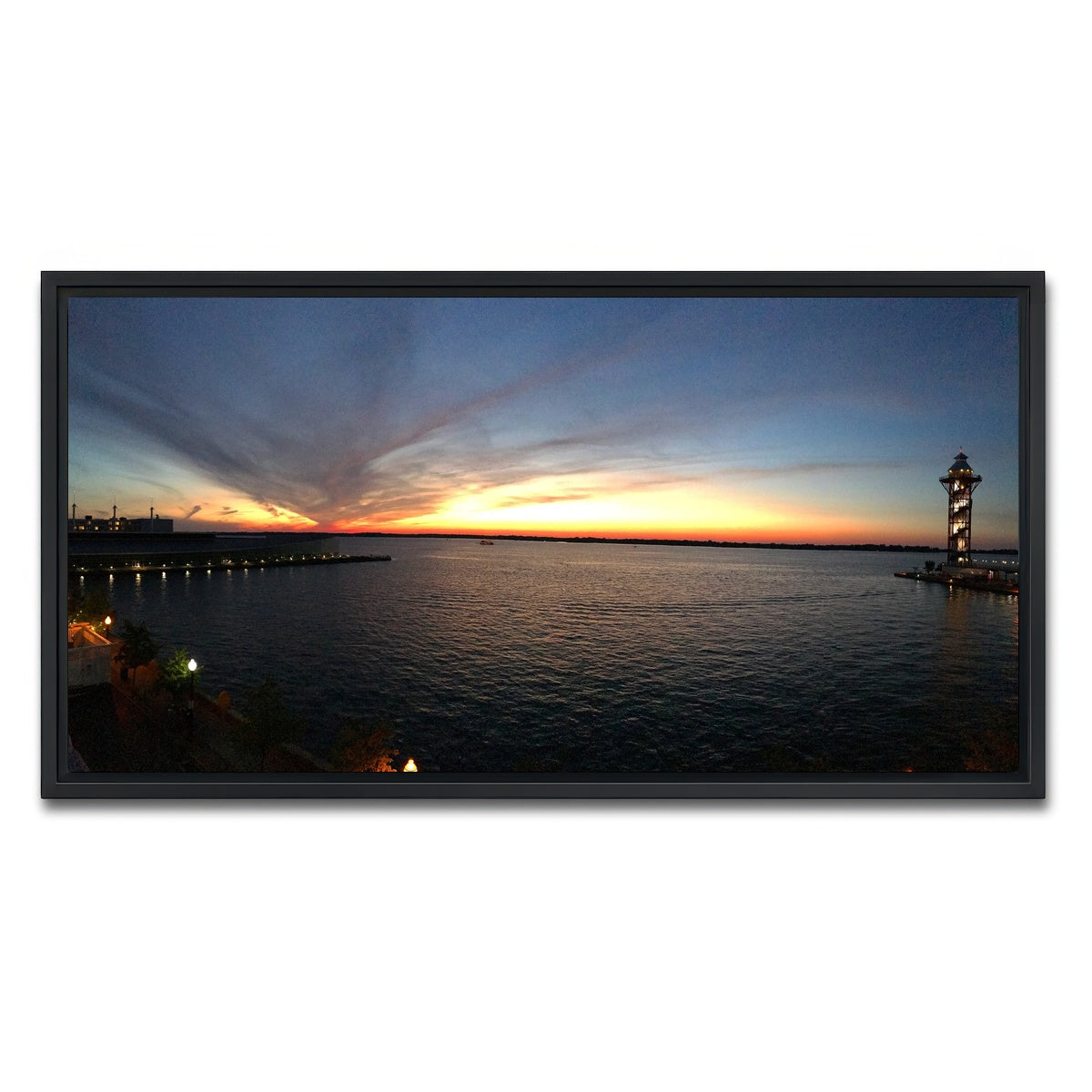 AUTO-MOCKUP WHITE | Presque Isle bay | 1 Piece | Black Framed Canvas | group=2x1