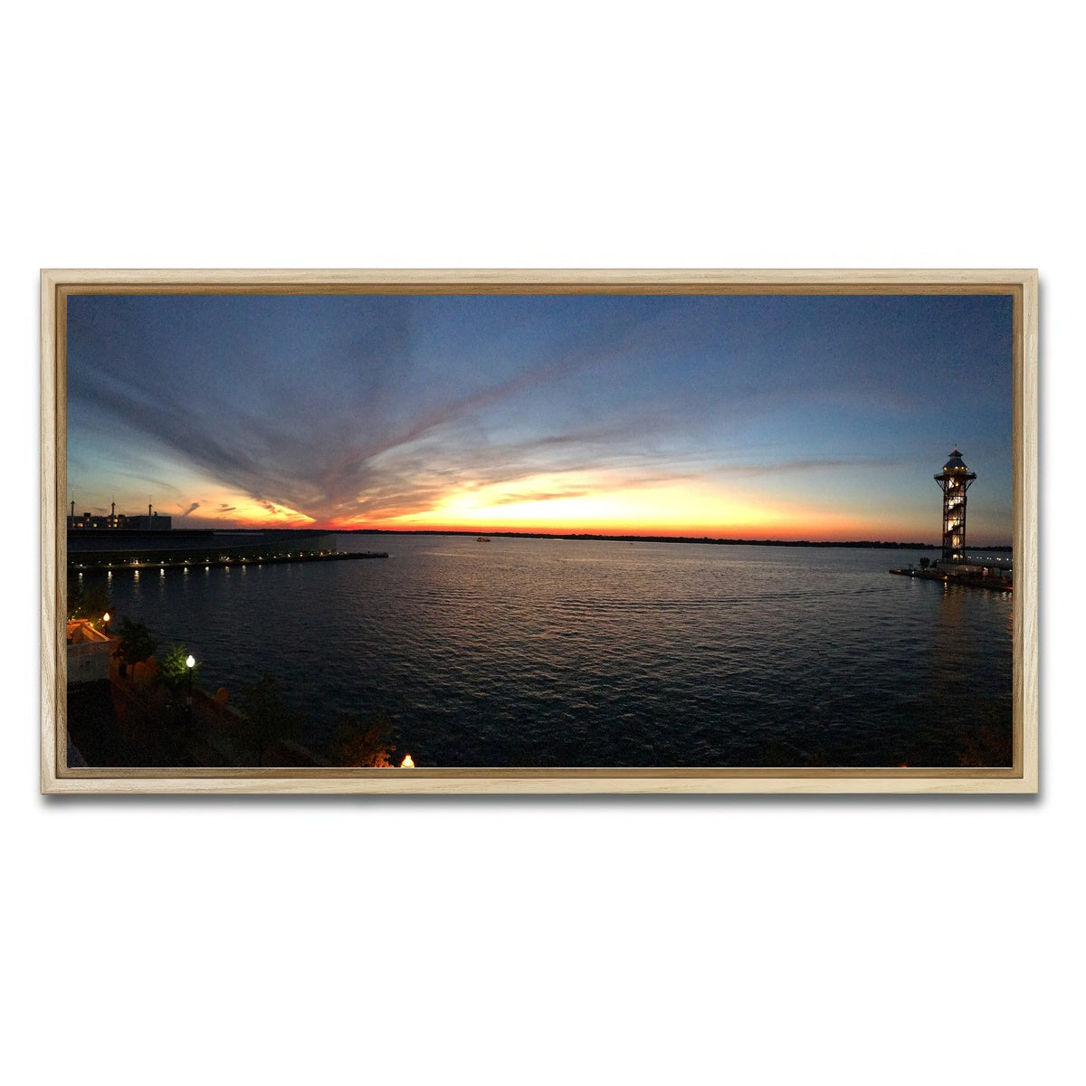 AUTO-MOCKUP WHITE | Presque Isle bay | 1 Piece | Natural Framed Canvas | group=2x1
