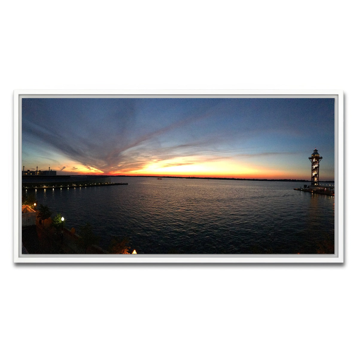 AUTO-MOCKUP WHITE | Presque Isle bay | 1 Piece | White Framed Canvas | group=2x1