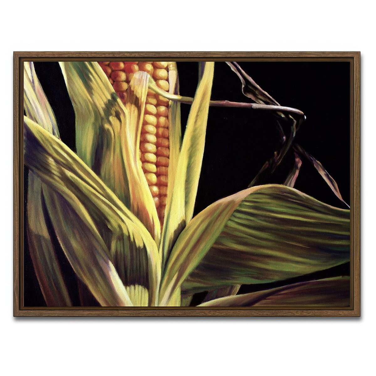 AUTO-MOCKUP WHITE | Pretty Corny | 1 Piece | Walnut Framed Canvas | group=4x3