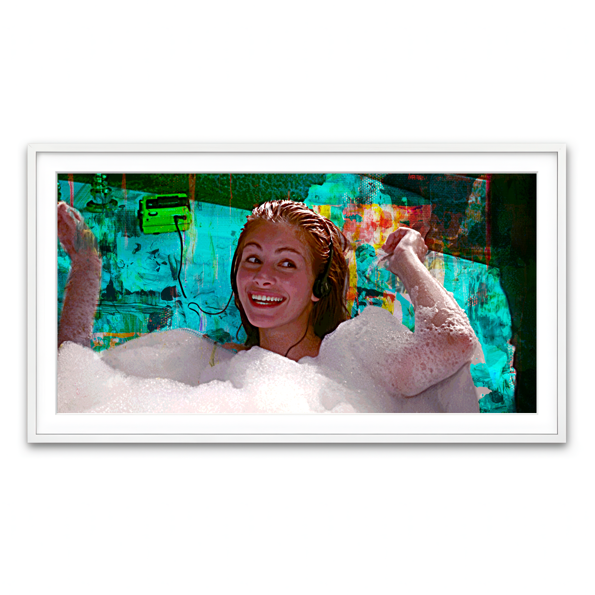 Framed Print 2x1 White