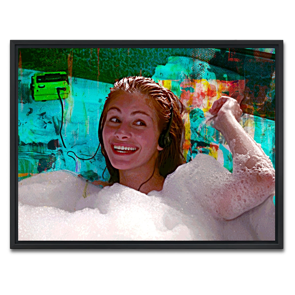 AUTO-MOCKUP WHITE | Pretty Woman Bathtub | 1 Piece | Black Framed Canvas | group=4x3