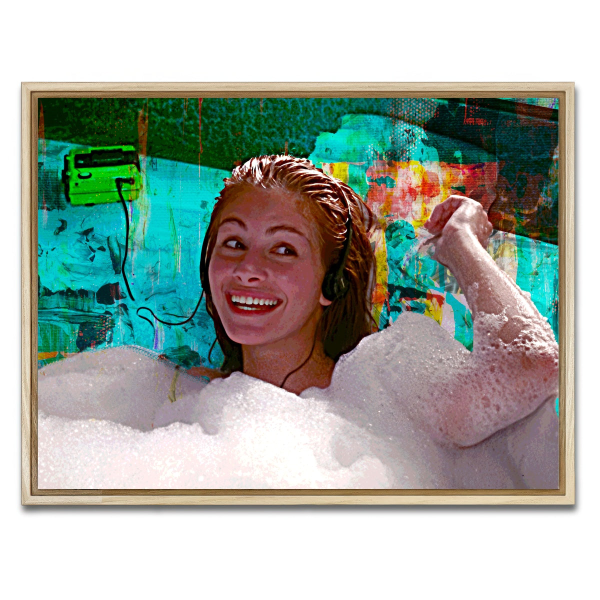 AUTO-MOCKUP WHITE | Pretty Woman Bathtub | 1 Piece | Natural Framed Canvas | group=4x3