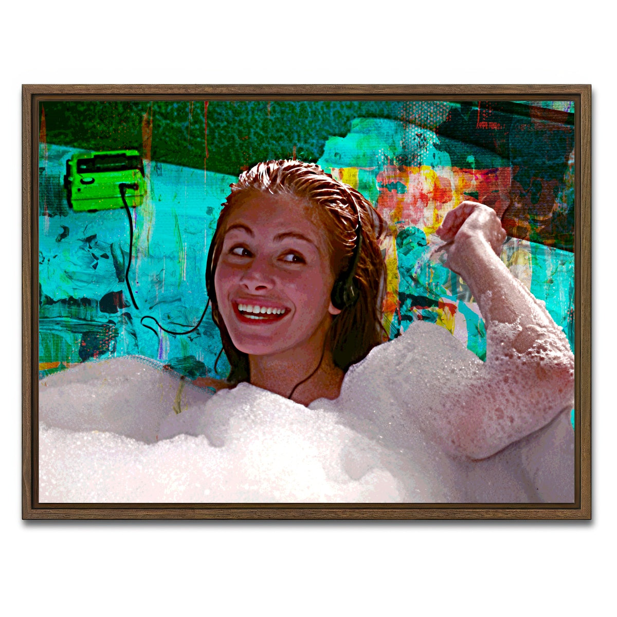 AUTO-MOCKUP WHITE | Pretty Woman Bathtub | 1 Piece | Walnut Framed Canvas | group=4x3