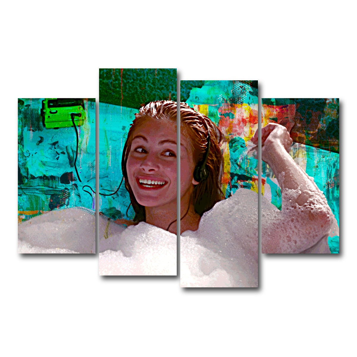 AUTO-MOCKUP WHITE | Pretty Woman Bathtub | 4 Piece | Gallery Wrap Canvas | group=4_short