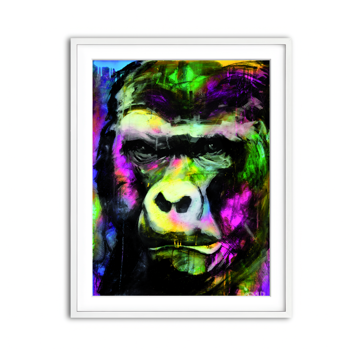 Framed Print 3x4 White