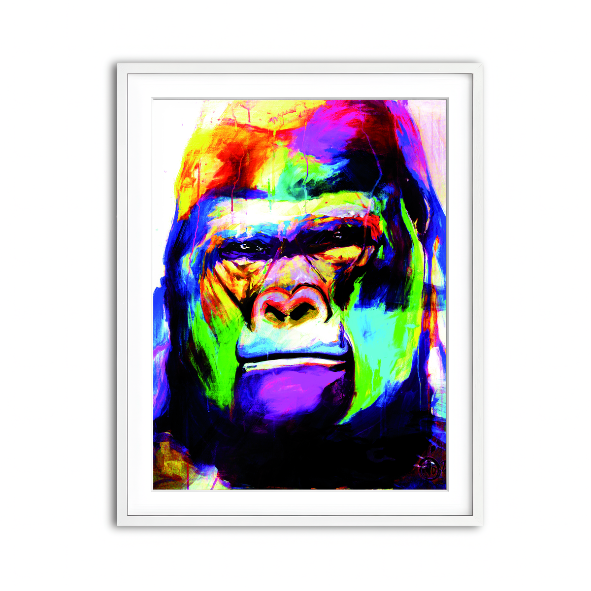 Framed Print 3x4 White