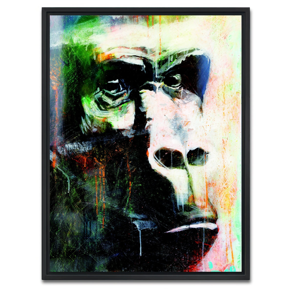AUTO-MOCKUP WHITE | Primate 3 | 1 Piece | Black Framed Canvas | group=3x4