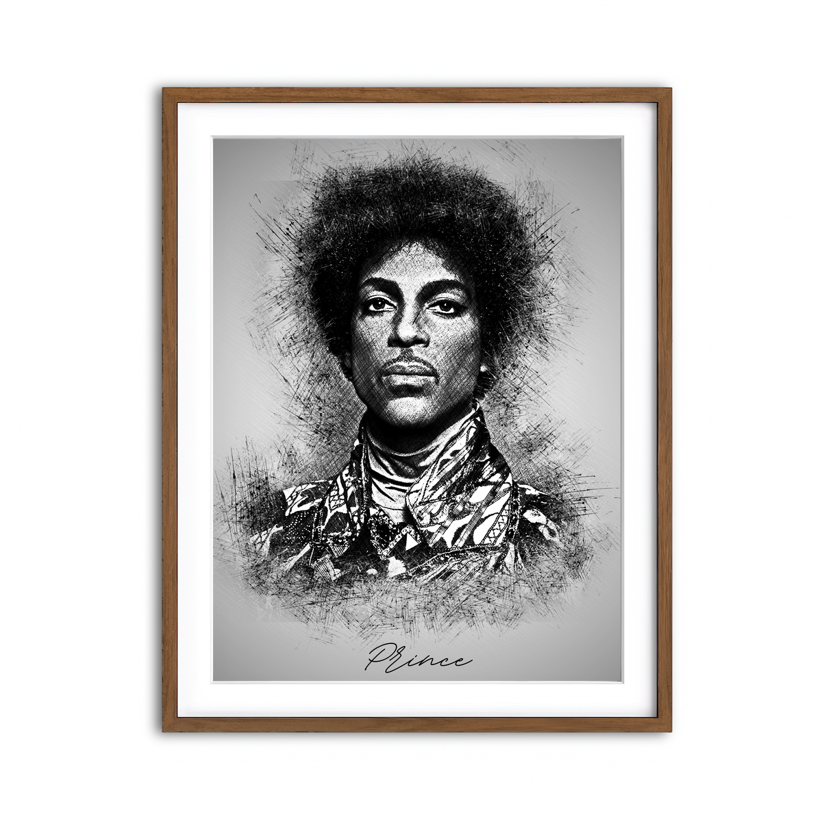 Framed Print 3x4 Walnut