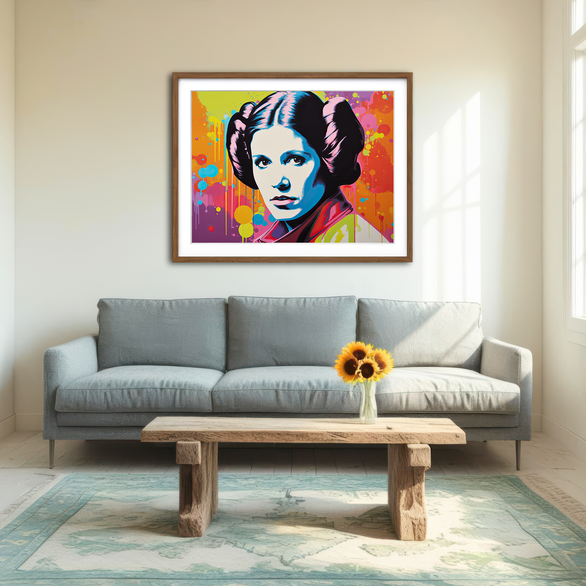 AUTO-MOCKUP ROOM | Princess Leia Colors Wall Art