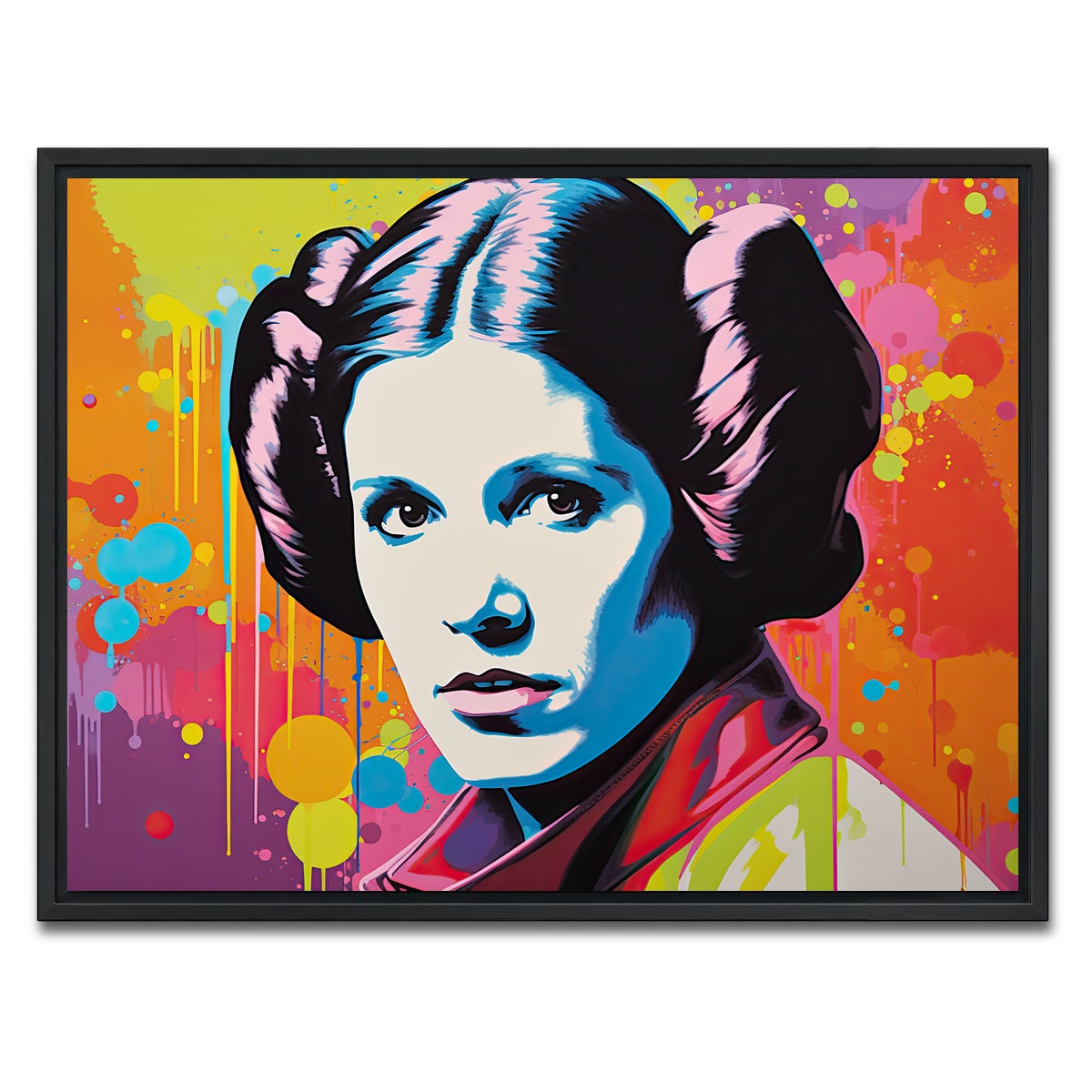 AUTO-MOCKUP WHITE | Princess Leia Colors | 1 Piece | Black Framed Canvas | group=4x3
