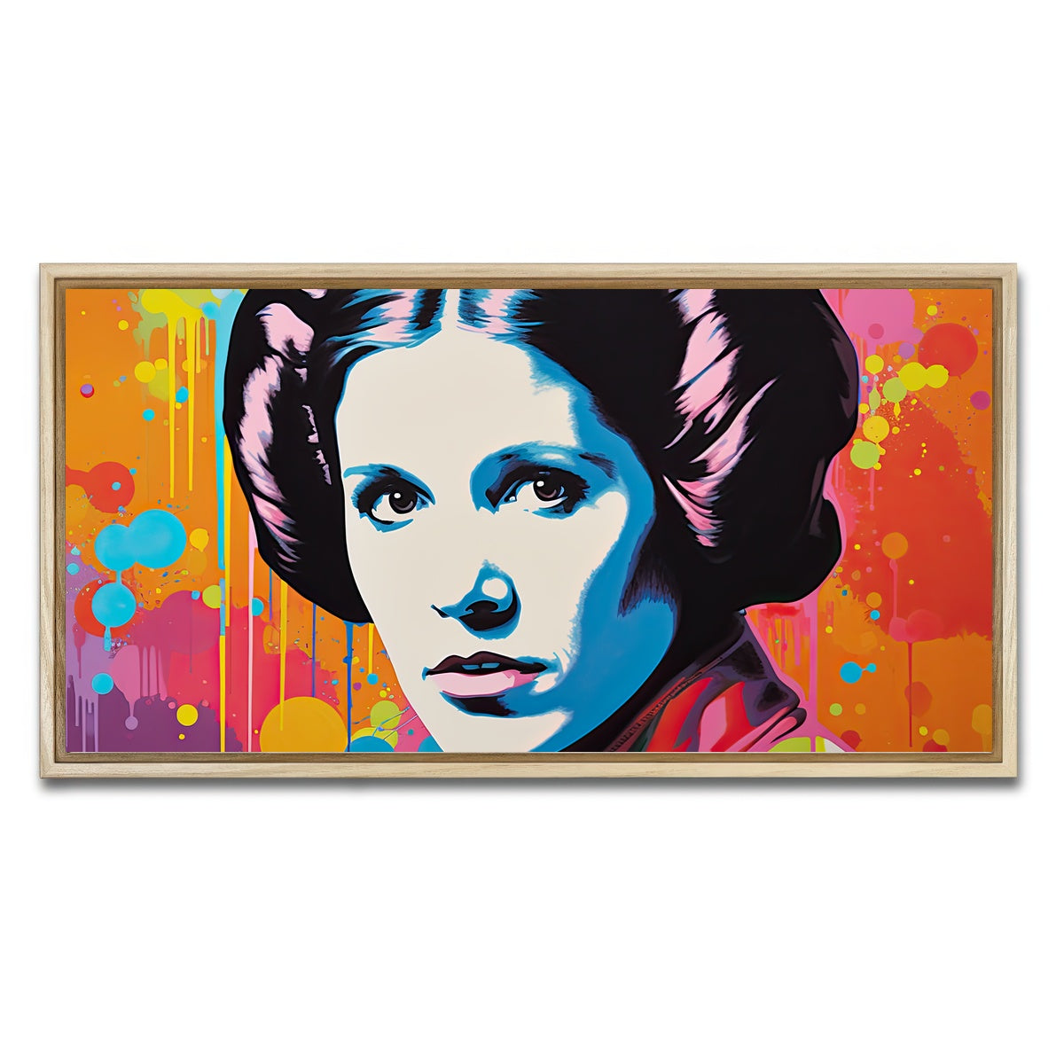 AUTO-MOCKUP WHITE | Princess Leia Colors | 1 Piece | Natural Framed Canvas | group=2x1