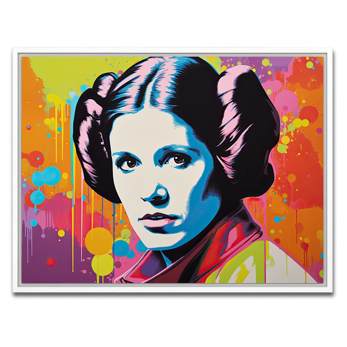 AUTO-MOCKUP WHITE | Princess Leia Colors | 1 Piece | White Framed Canvas | group=4x3