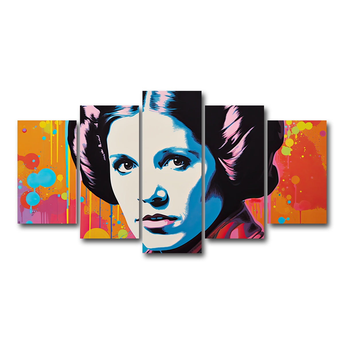 AUTO-MOCKUP WHITE | Princess Leia Colors | 5 Piece | Gallery Wrap Canvas | group=5_normal