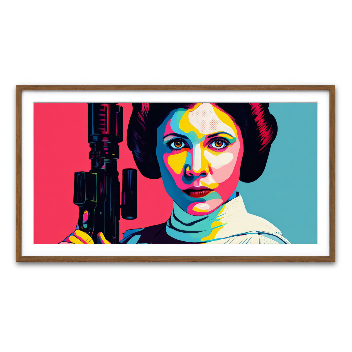 Framed Print 2x1 Walnut