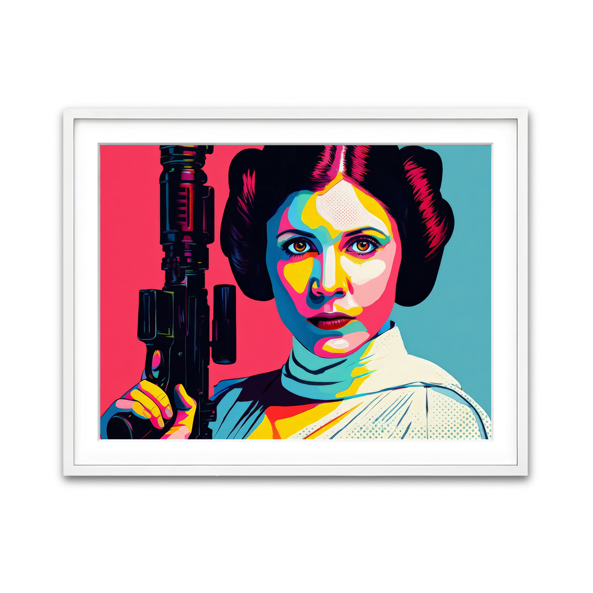 Framed Print 4x3 White