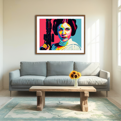 AUTO-MOCKUP ROOM | Princess Leia Gun Wall Art