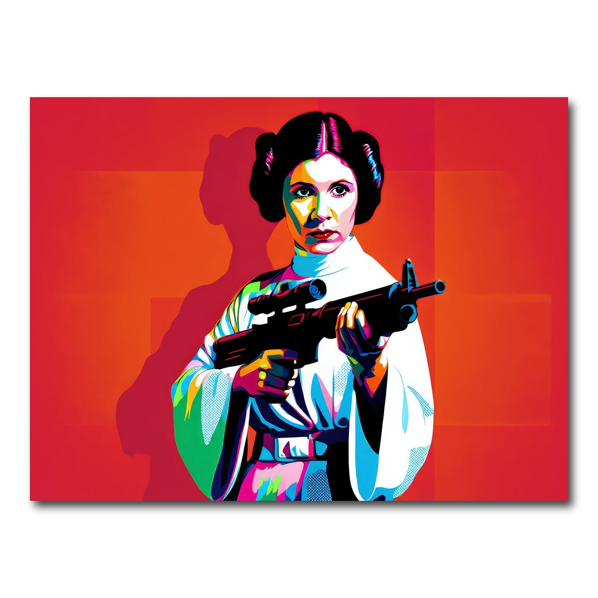 AUTO-MOCKUP WHITE | Princess Leia Red | 1 Piece | Gallery Wrap Canvas | group=4x3