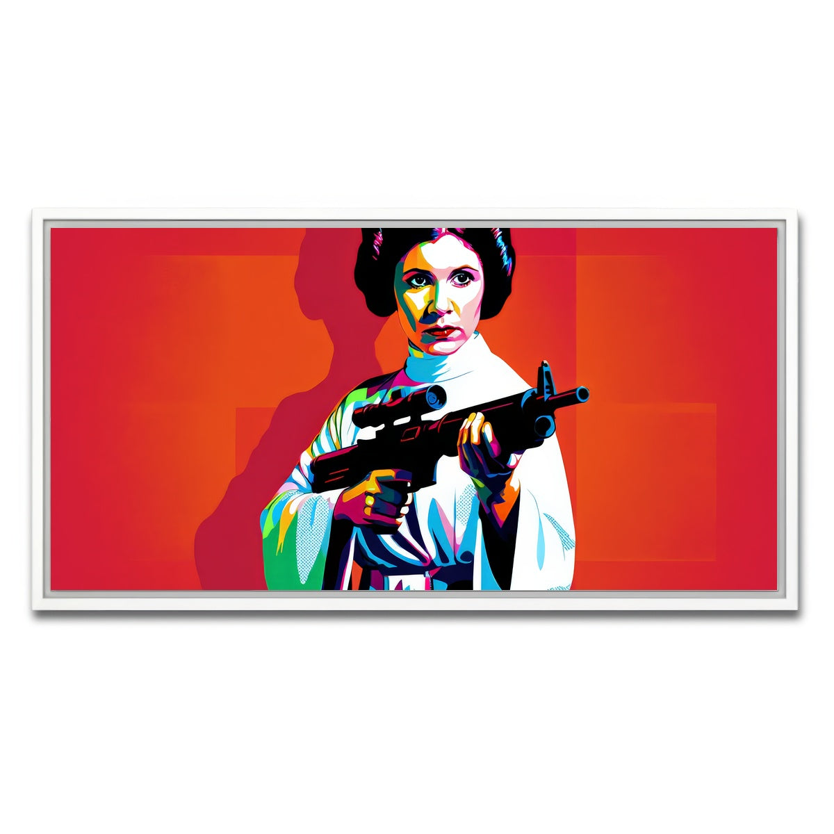 AUTO-MOCKUP WHITE | Princess Leia Red | 1 Piece | White Framed Canvas | group=2x1