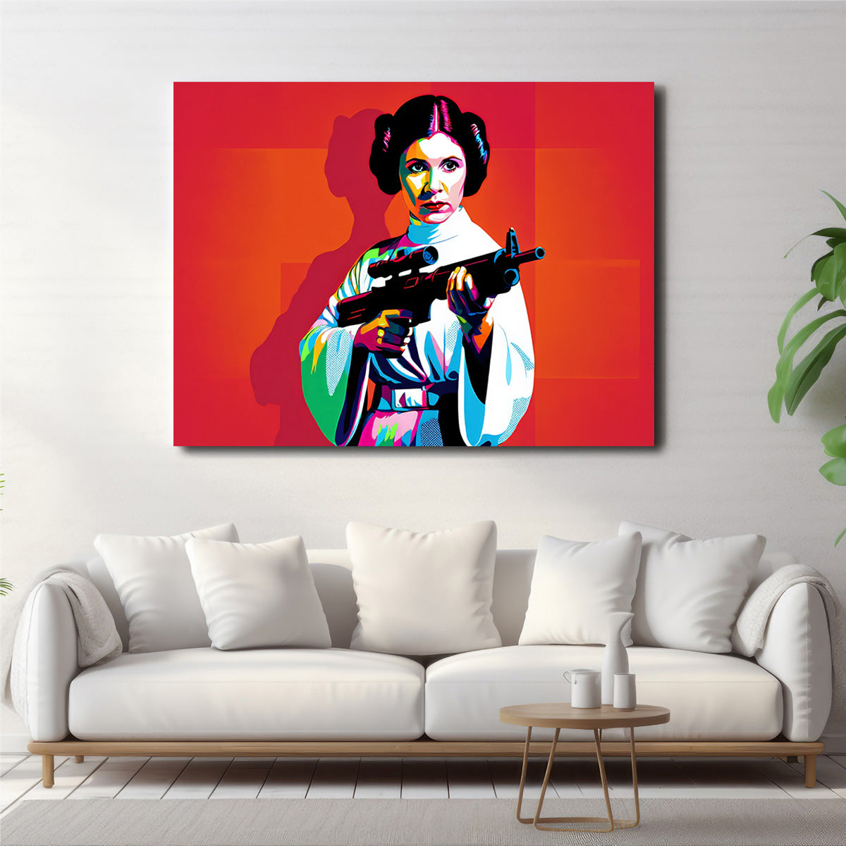 Princess Leia Red Wall Art