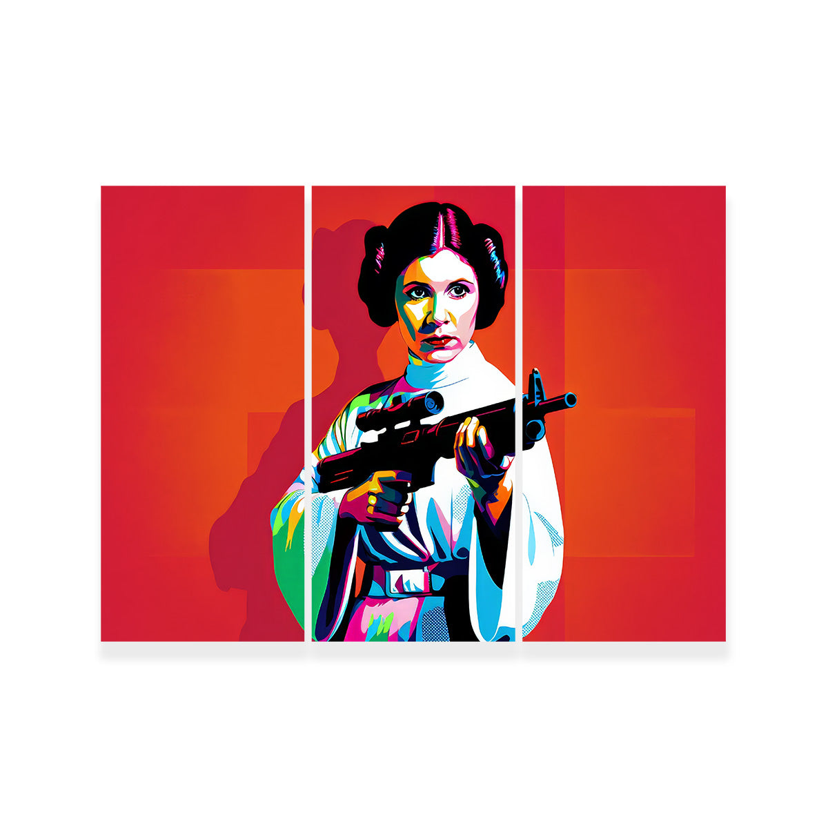 Princess Leia Red Wall Art